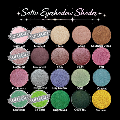Build Your Own Eyeshadow Palette | Choose 9 Magnetic Shades | DuoChrome, Satin & Matte