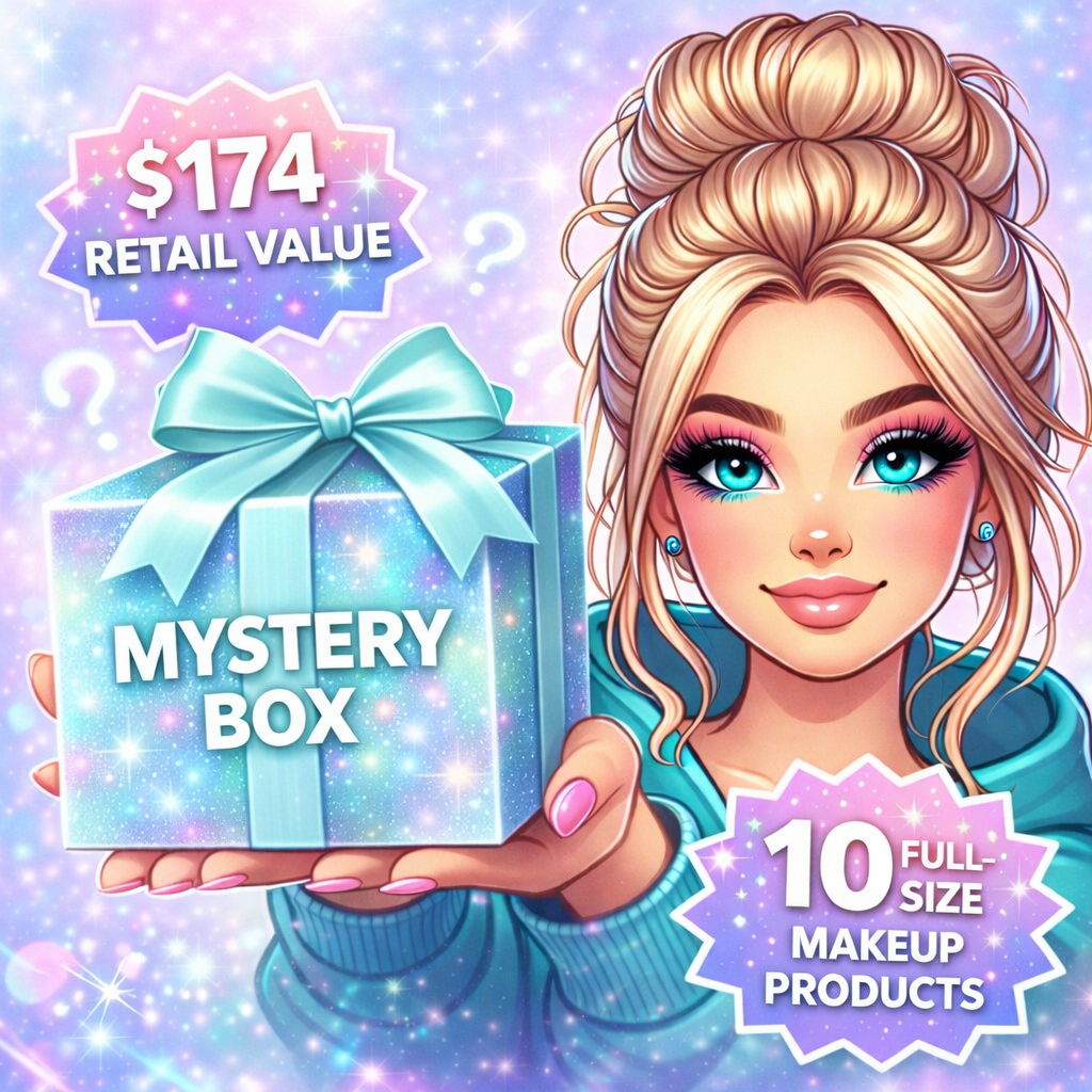Mystery Makeup Box | $174 Retail Value | 10 Full Size Makeup Products | Limited Stock