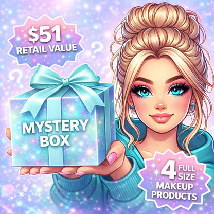 Mystery Makeup Box | $51 Retail Value | 4 Full Size Makeup Products | Limited Stock